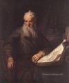 Apôtre Paul portrait Rembrandt